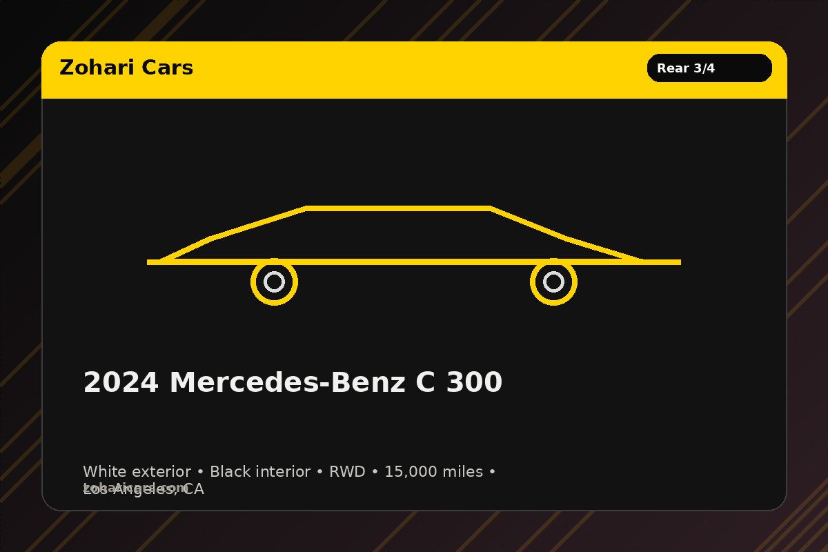 2024 Mercedes-Benz C 300 — White — 15K mi