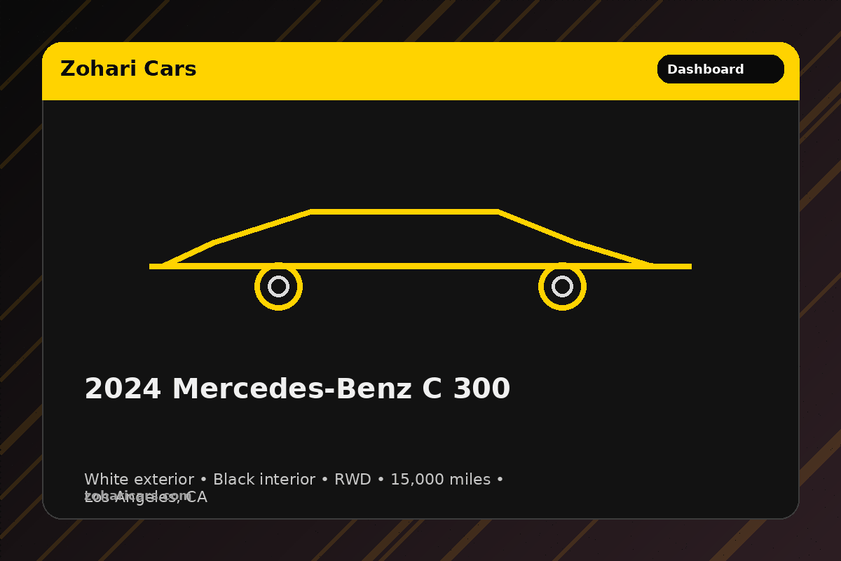 2024 Mercedes-Benz C 300 — White — 15K mi